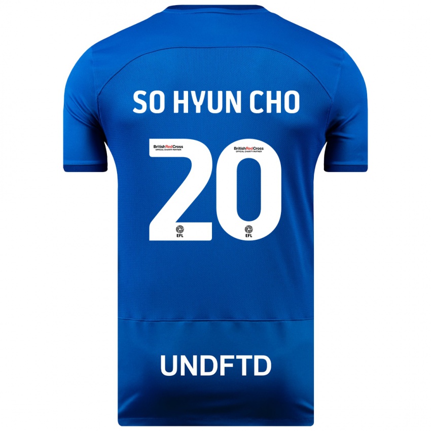 Lapset Cho So-Hyun #20 Sininen Kotipaita 2023/24 Lyhythihainen Paita T-Paita