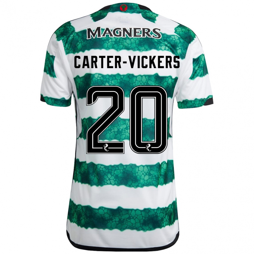 Lapset Cameron Carter-Vickers #20 Vihreä Kotipaita 2023/24 Lyhythihainen Paita T-Paita