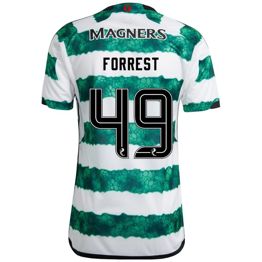 Lapset James Forrest #49 Vihreä Kotipaita 2023/24 Lyhythihainen Paita T-Paita