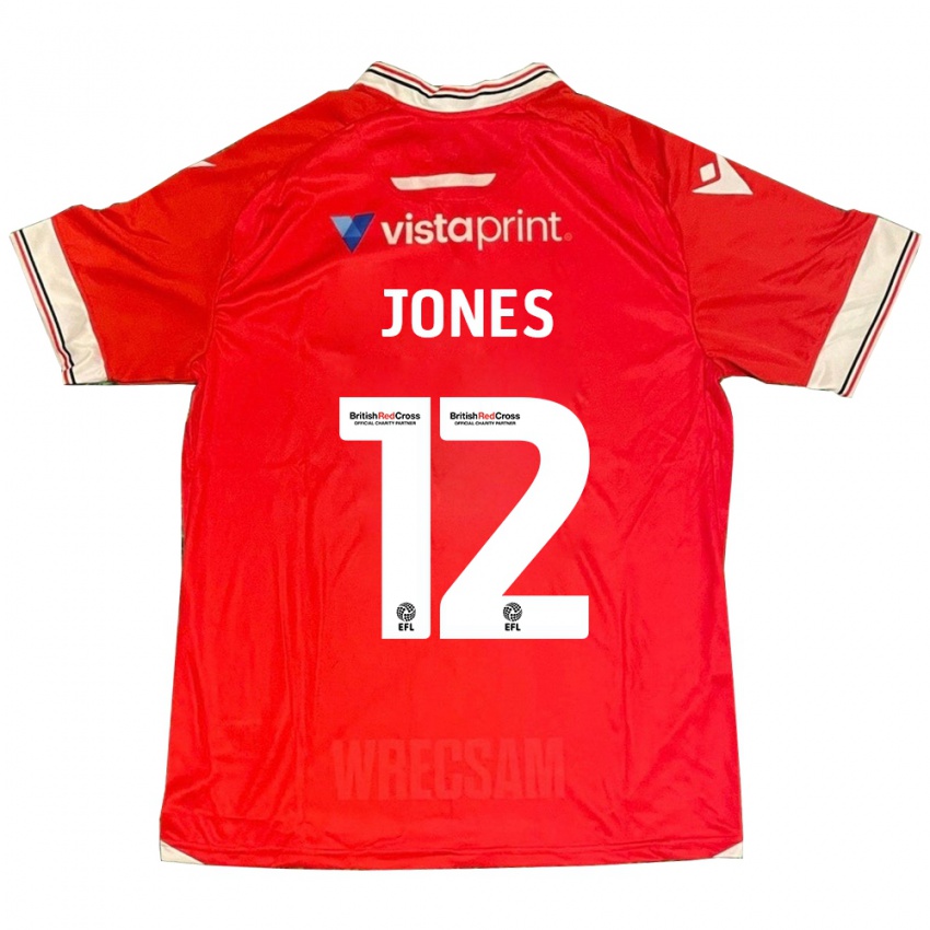 Lapset Carra Jones #12 Punainen Kotipaita 2023/24 Lyhythihainen Paita T-Paita