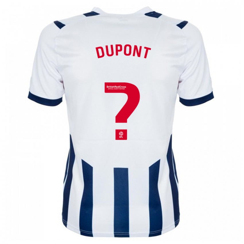 Lapset Noah Dupont #0 Valkoinen Kotipaita 2023/24 Lyhythihainen Paita T-Paita