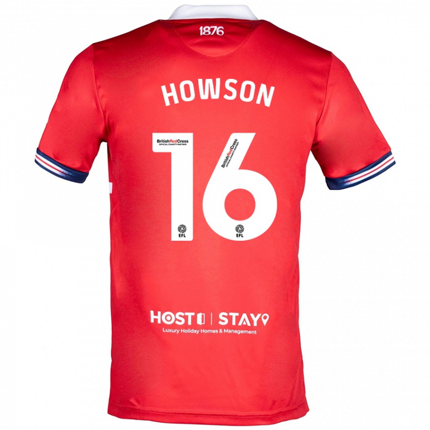 Lapset Jonathan Howson #16 Punainen Kotipaita 2023/24 Lyhythihainen Paita T-Paita