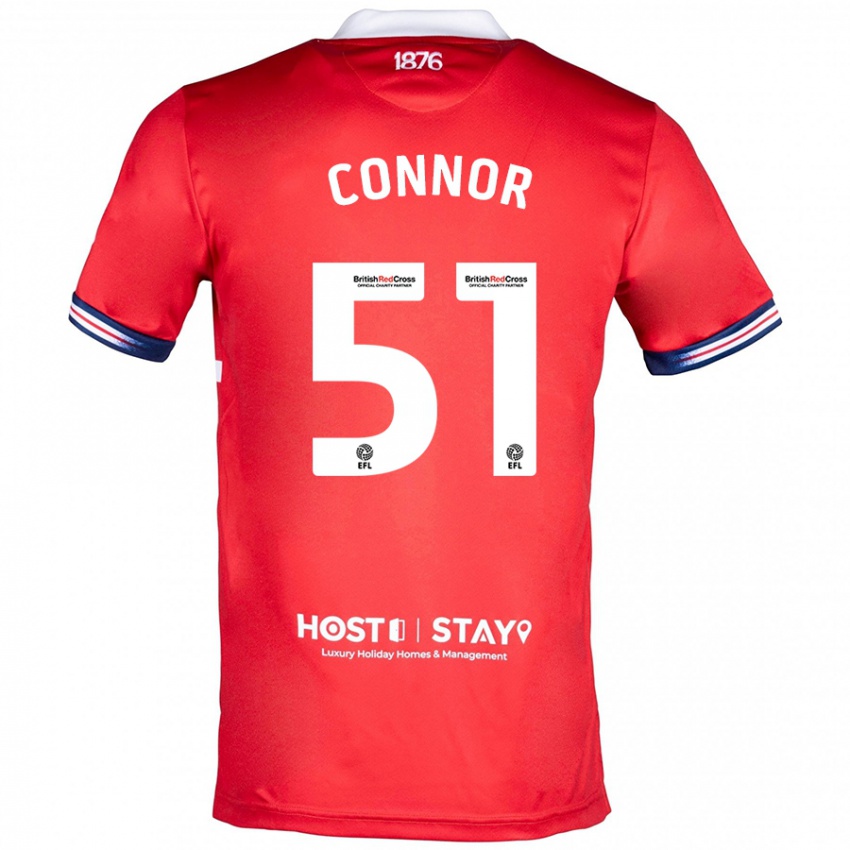 Lapset Shea Connor #51 Punainen Kotipaita 2023/24 Lyhythihainen Paita T-Paita