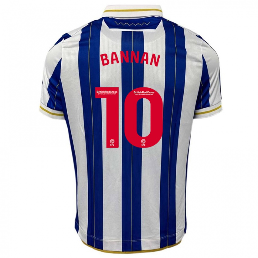 Lapset Barry Bannan #10 Sinivalkoinen Kotipaita 2023/24 Lyhythihainen Paita T-Paita