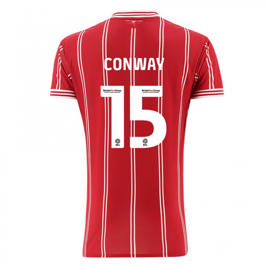 Lapset Tommy Conway #15 Punainen Kotipaita 2023/24 Lyhythihainen Paita T-Paita