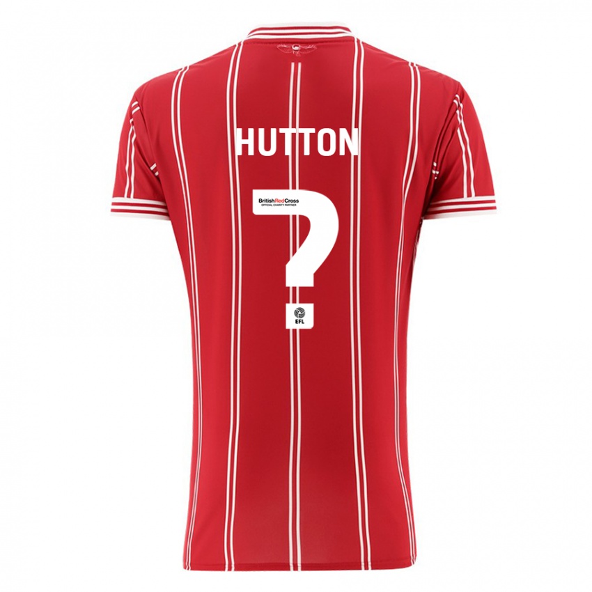 Lapset Callum Hutton #0 Punainen Kotipaita 2023/24 Lyhythihainen Paita T-Paita