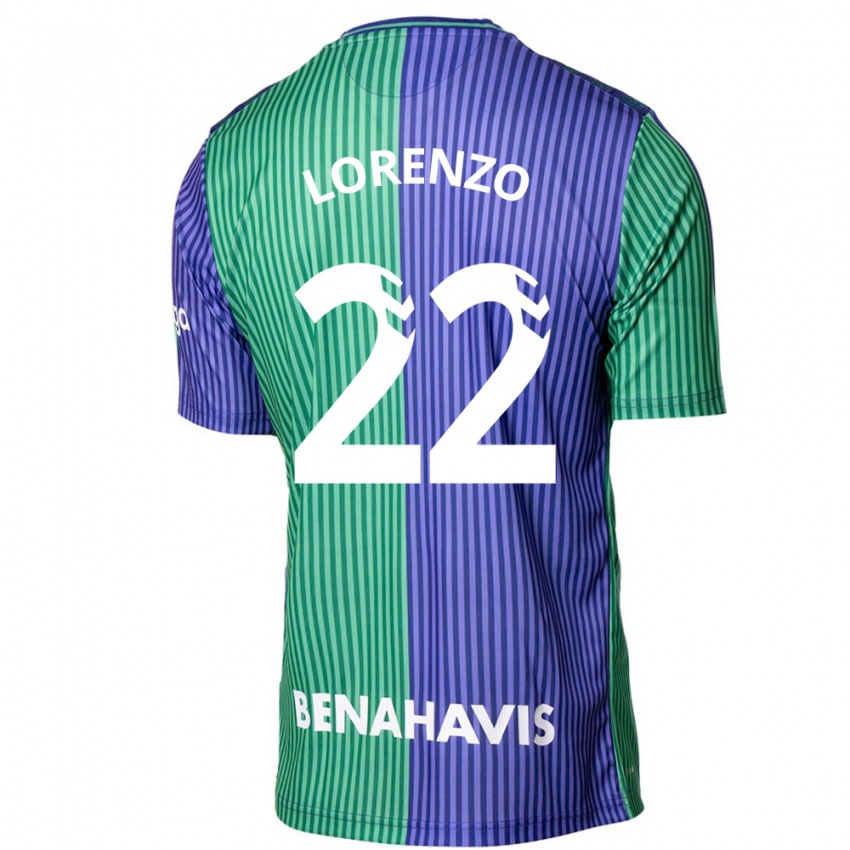 Lapset Dani Lorenzo #22 Vihreä Sininen Vieraspaita 2023/24 Lyhythihainen Paita T-Paita