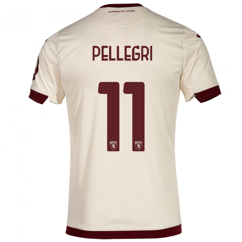 Lapset Pietro Pellegri #11 Samppanja Vieraspaita 2023/24 Lyhythihainen Paita T-Paita