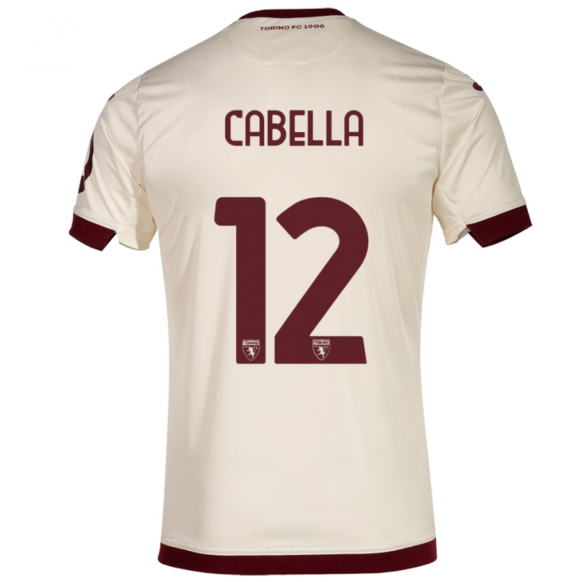 Lapset Matteo Cabella #12 Samppanja Vieraspaita 2023/24 Lyhythihainen Paita T-Paita