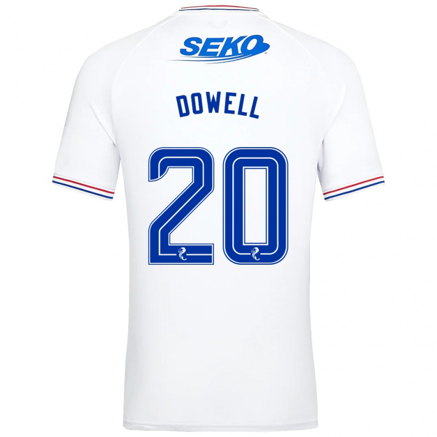 Lapset Kieran Dowell #20 Valkoinen Vieraspaita 2023/24 Lyhythihainen Paita T-Paita