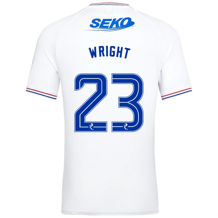 Lapset Scott Wright #23 Valkoinen Vieraspaita 2023/24 Lyhythihainen Paita T-Paita