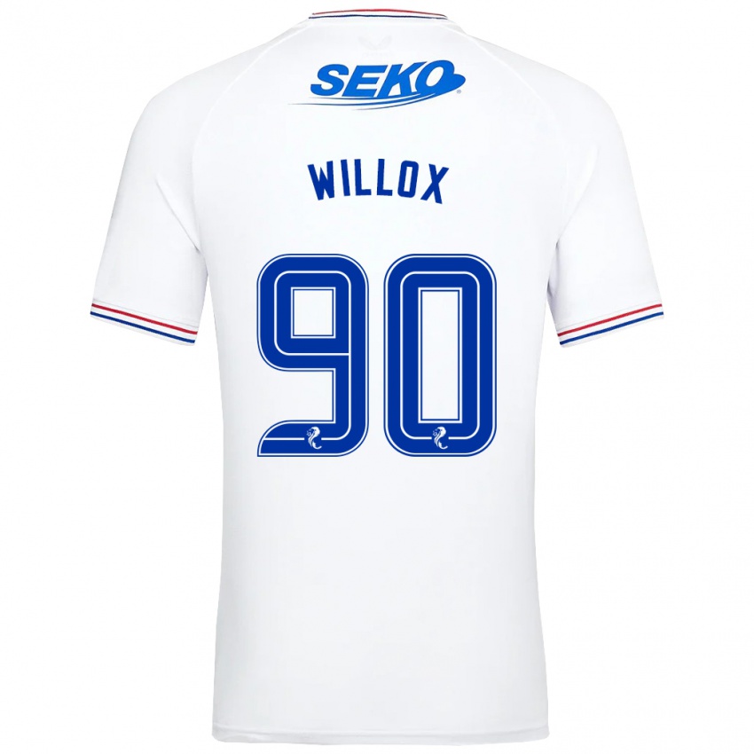 Lapset Kieron Willox #90 Valkoinen Vieraspaita 2023/24 Lyhythihainen Paita T-Paita