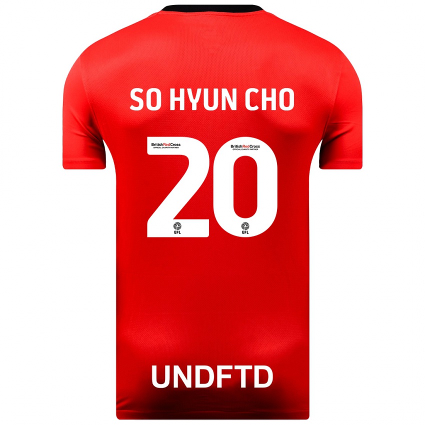 Lapset Cho So-Hyun #20 Punainen Vieraspaita 2023/24 Lyhythihainen Paita T-Paita