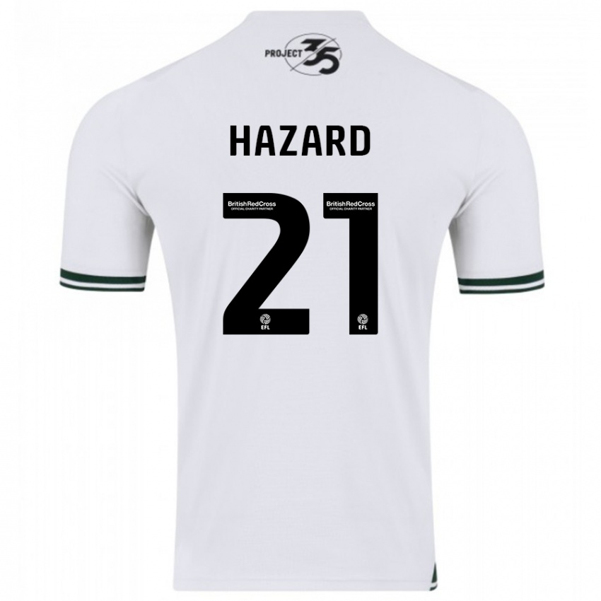Lapset Conor Hazard #21 Valkoinen Vieraspaita 2023/24 Lyhythihainen Paita T-Paita