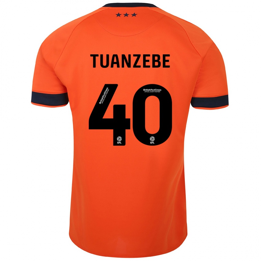 Lapset Axel Tuanzebe #40 Oranssi Vieraspaita 2023/24 Lyhythihainen Paita T-Paita