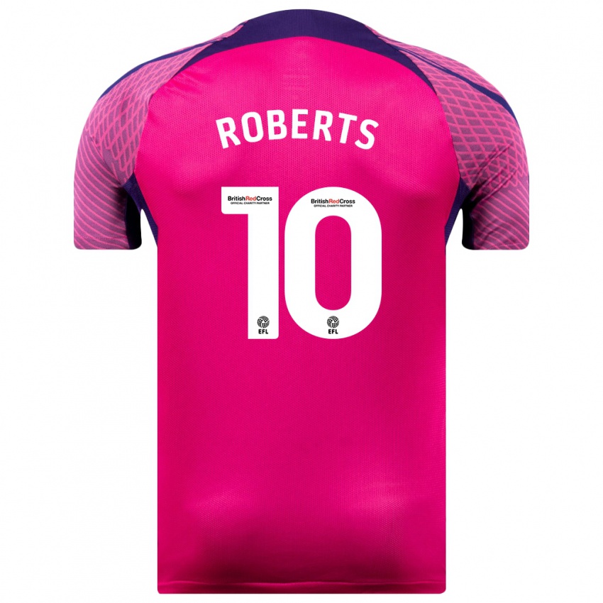 Lapset Patrick Roberts #10 Purppura Vieraspaita 2023/24 Lyhythihainen Paita T-Paita