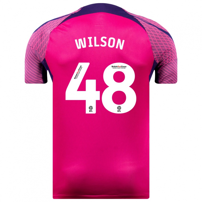 Lapset Callum Wilson #48 Purppura Vieraspaita 2023/24 Lyhythihainen Paita T-Paita