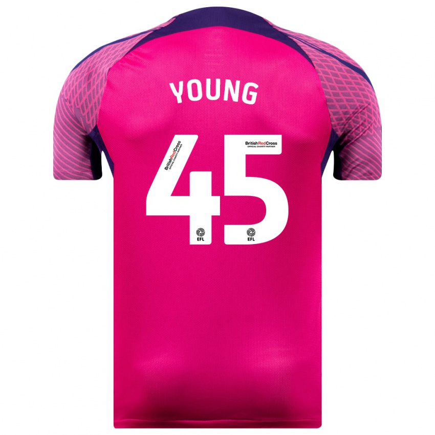 Lapset Matthew Young #45 Purppura Vieraspaita 2023/24 Lyhythihainen Paita T-Paita