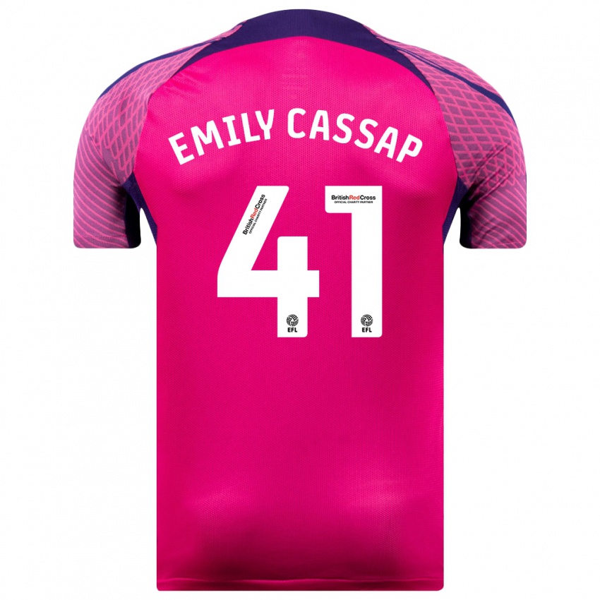 Lapset Emily Cassap #41 Purppura Vieraspaita 2023/24 Lyhythihainen Paita T-Paita