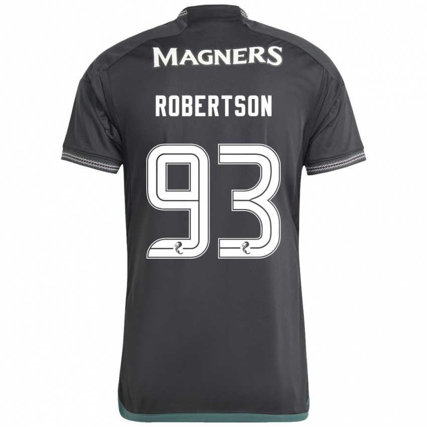 Lapset Mitchell Robertson #93 Musta Vieraspaita 2023/24 Lyhythihainen Paita T-Paita