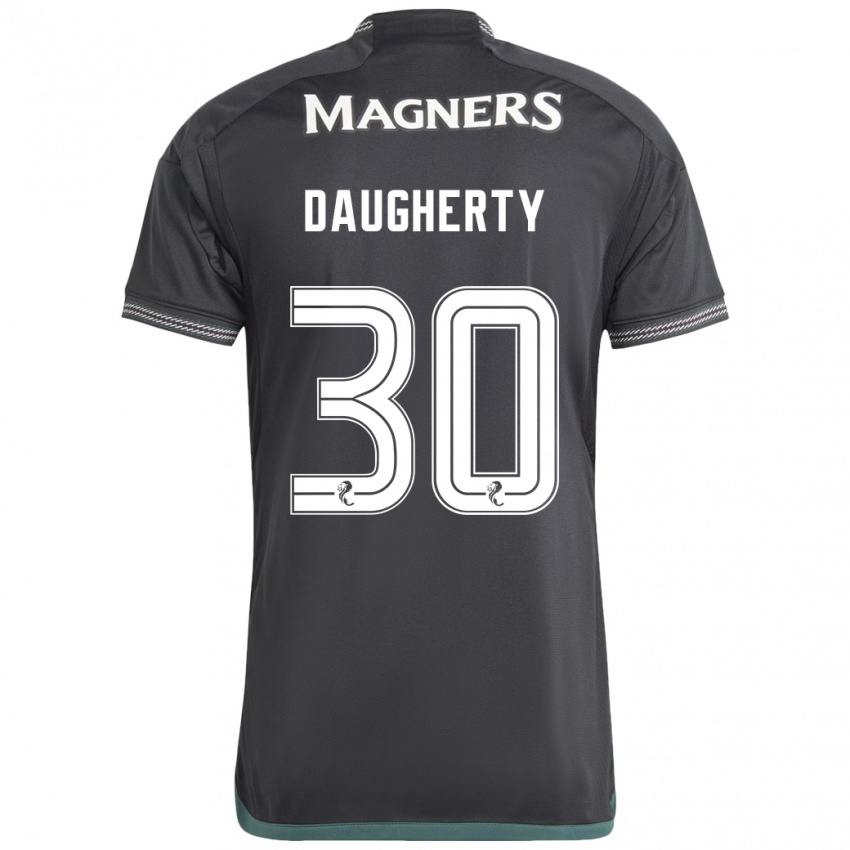 Lapset Kelsey Daugherty #30 Musta Vieraspaita 2023/24 Lyhythihainen Paita T-Paita