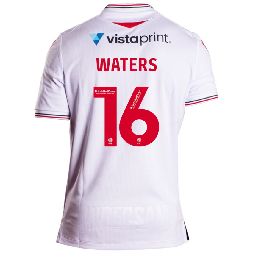 Lapset Billy Waters #16 Valkoinen Vieraspaita 2023/24 Lyhythihainen Paita T-Paita