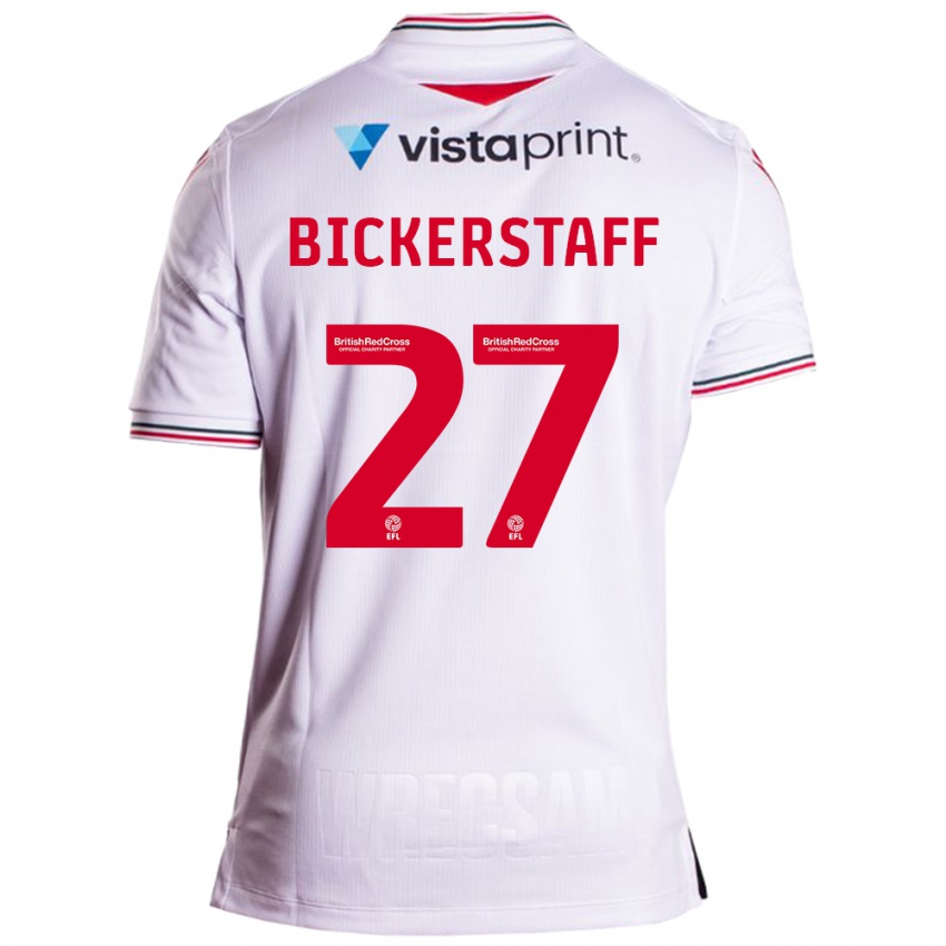 Lapset Jake Bickerstaff #27 Valkoinen Vieraspaita 2023/24 Lyhythihainen Paita T-Paita