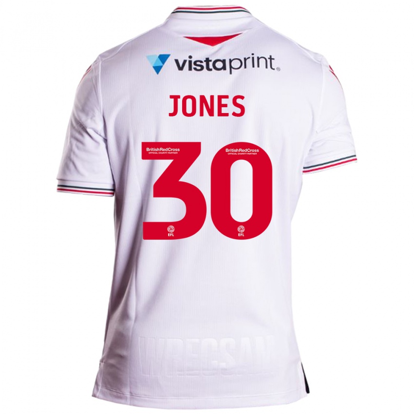 Lapset James Jones #30 Valkoinen Vieraspaita 2023/24 Lyhythihainen Paita T-Paita