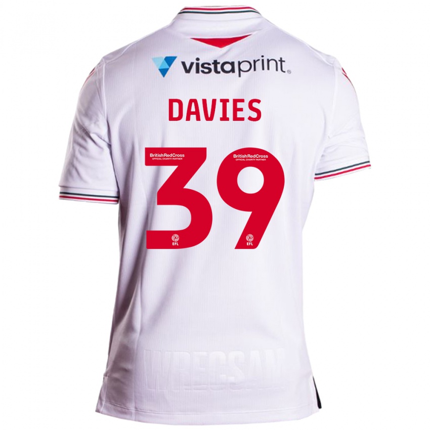 Lapset Daniel Davies #39 Valkoinen Vieraspaita 2023/24 Lyhythihainen Paita T-Paita