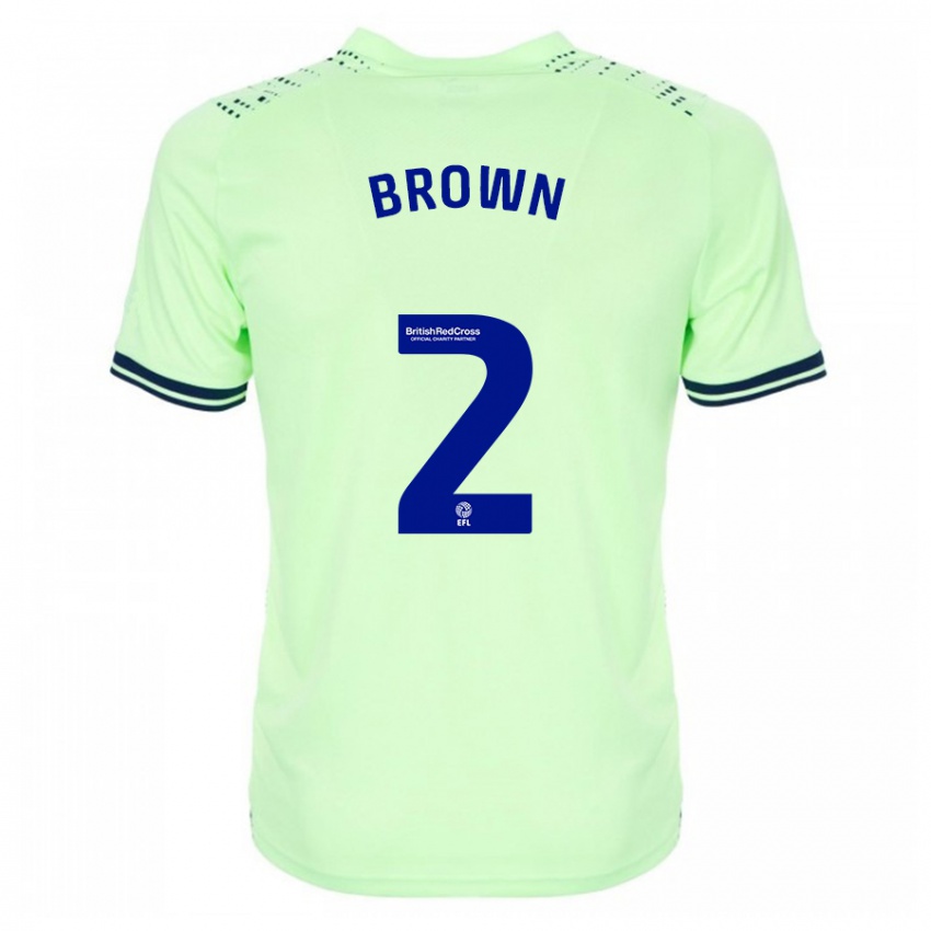 Lapset Ashlee Brown #2 Laivasto Vieraspaita 2023/24 Lyhythihainen Paita T-Paita