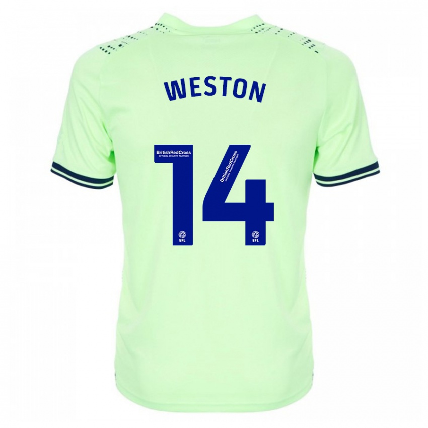 Lapset Steph Weston #14 Laivasto Vieraspaita 2023/24 Lyhythihainen Paita T-Paita