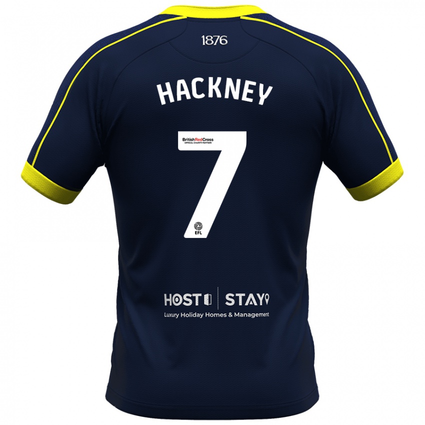 Lapset Hayden Hackney #7 Laivasto Vieraspaita 2023/24 Lyhythihainen Paita T-Paita