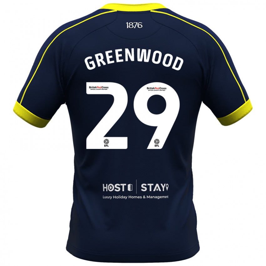 Lapset Sam Greenwood #29 Laivasto Vieraspaita 2023/24 Lyhythihainen Paita T-Paita