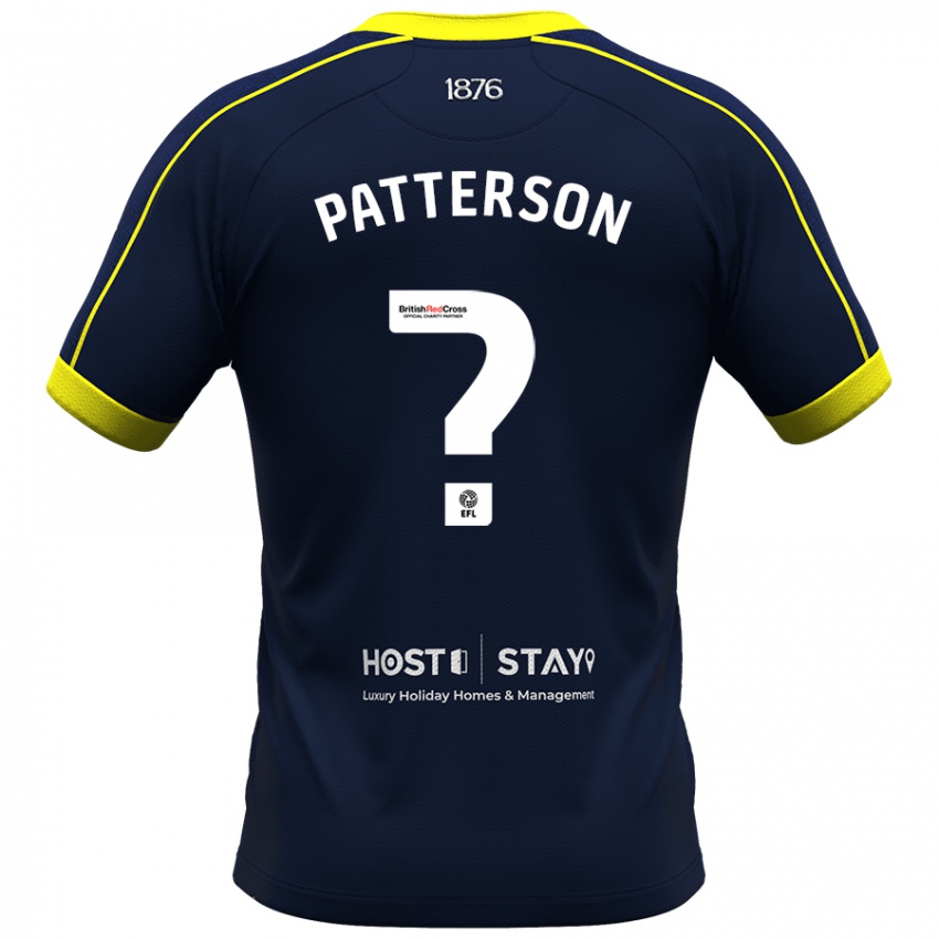 Lapset Jack Patterson #2 Laivasto Vieraspaita 2023/24 Lyhythihainen Paita T-Paita