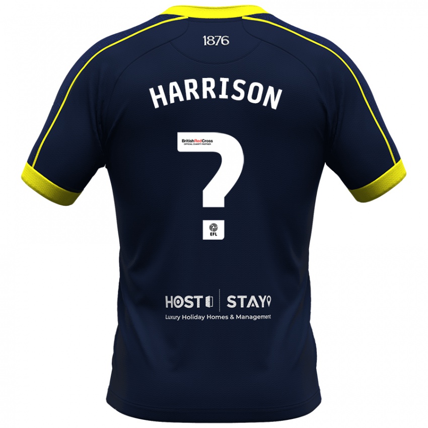 Lapset Lucas Harrison #0 Laivasto Vieraspaita 2023/24 Lyhythihainen Paita T-Paita