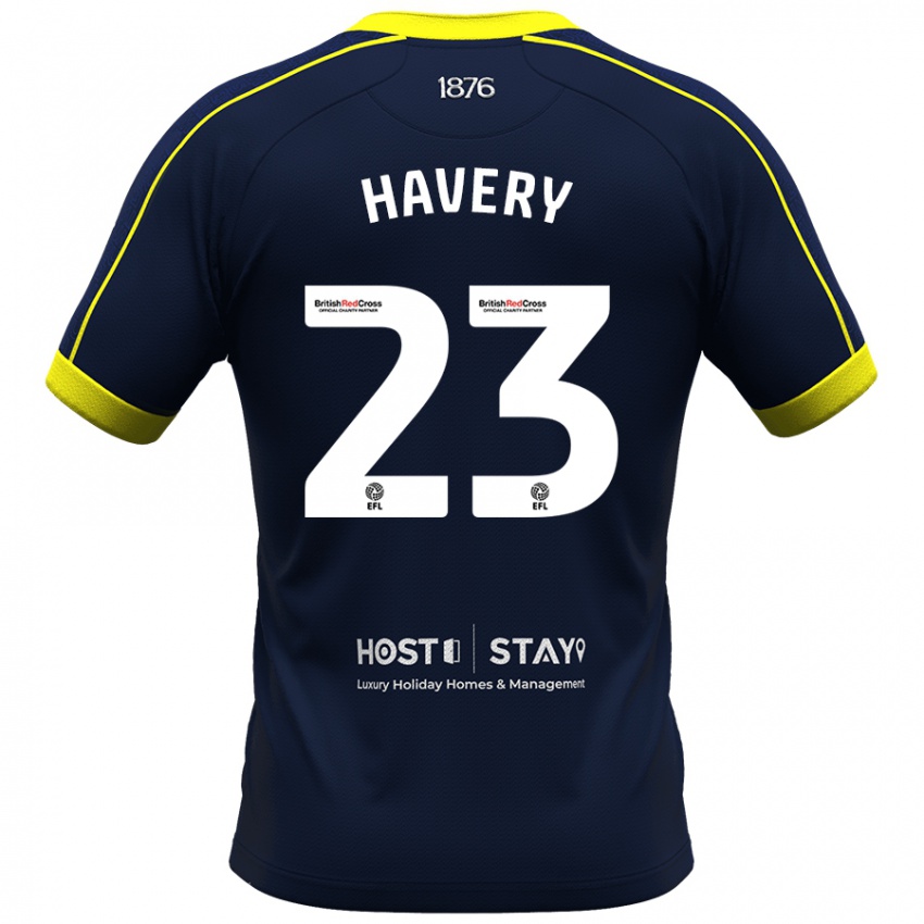 Lapset Nicole Havery #23 Laivasto Vieraspaita 2023/24 Lyhythihainen Paita T-Paita