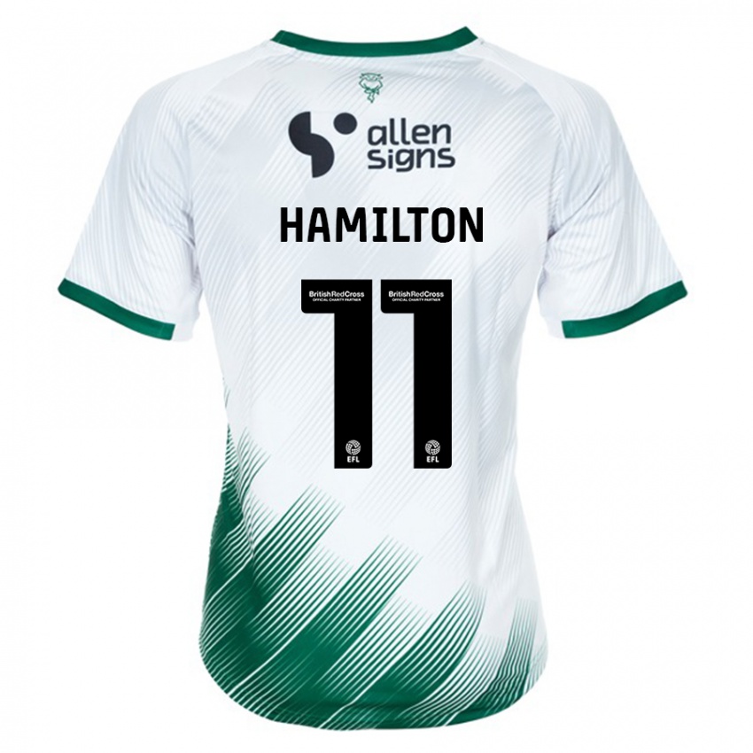 Lapset Ethan Hamilton #11 Valkoinen Vieraspaita 2023/24 Lyhythihainen Paita T-Paita