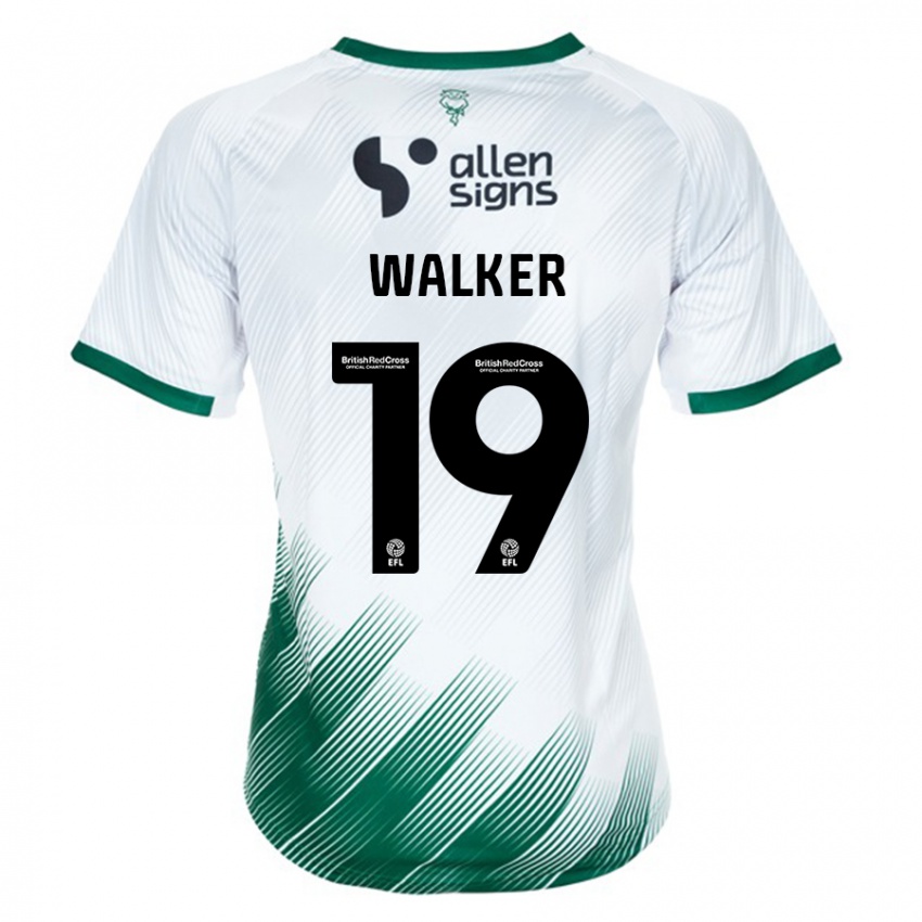 Lapset Tyler Walker #19 Valkoinen Vieraspaita 2023/24 Lyhythihainen Paita T-Paita