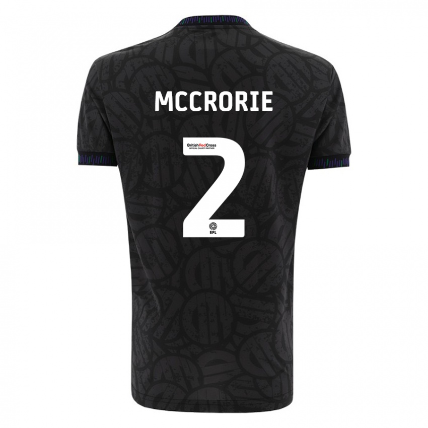 Lapset Ross Mccrorie #2 Musta Vieraspaita 2023/24 Lyhythihainen Paita T-Paita