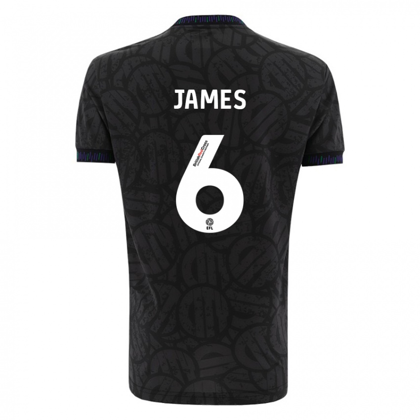 Lapset Matty James #6 Musta Vieraspaita 2023/24 Lyhythihainen Paita T-Paita