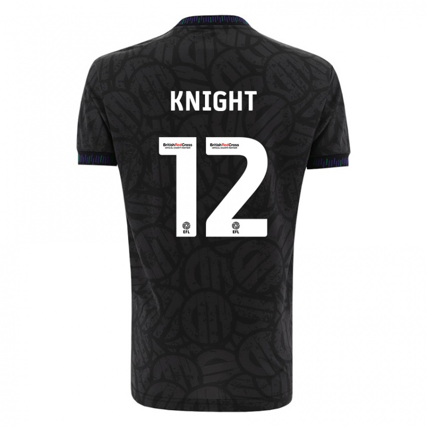 Lapset Jason Knight #12 Musta Vieraspaita 2023/24 Lyhythihainen Paita T-Paita