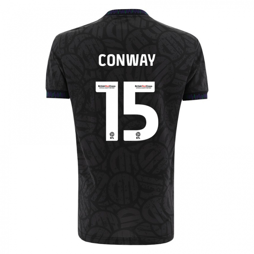 Lapset Tommy Conway #15 Musta Vieraspaita 2023/24 Lyhythihainen Paita T-Paita