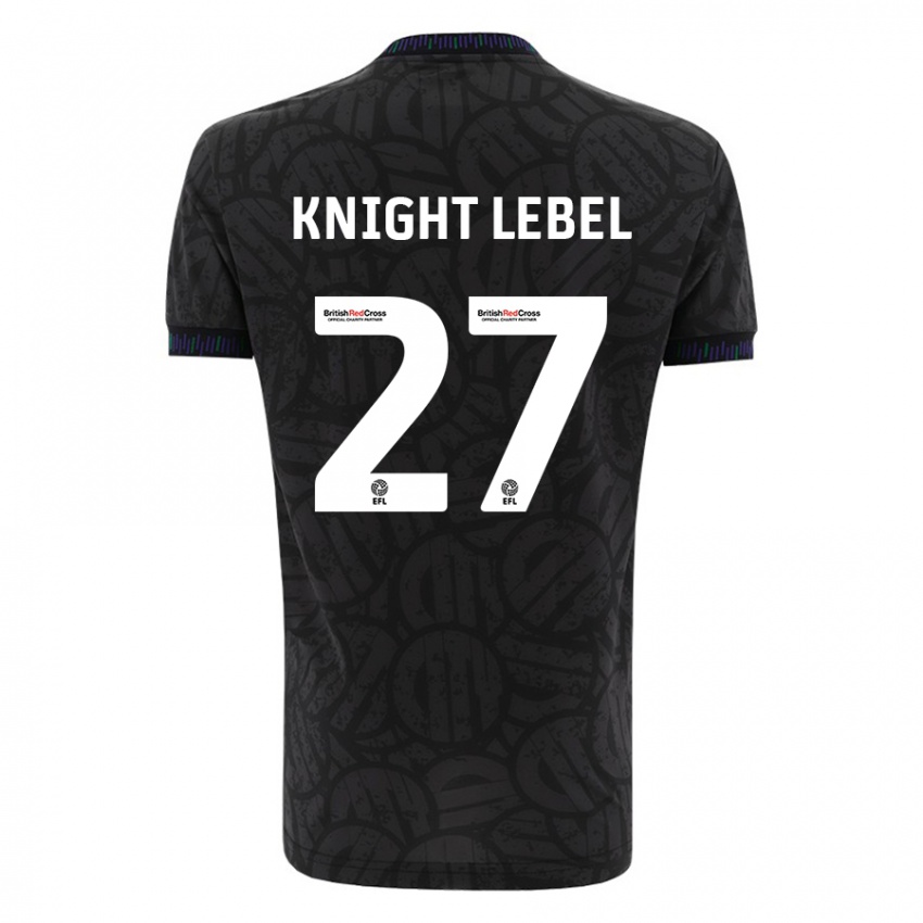 Lapset Jamie Knight-Lebel #27 Musta Vieraspaita 2023/24 Lyhythihainen Paita T-Paita