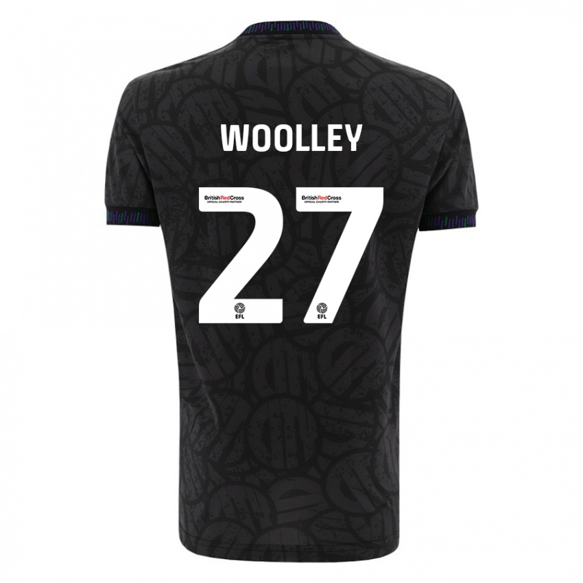 Lapset Jesse Woolley #27 Musta Vieraspaita 2023/24 Lyhythihainen Paita T-Paita