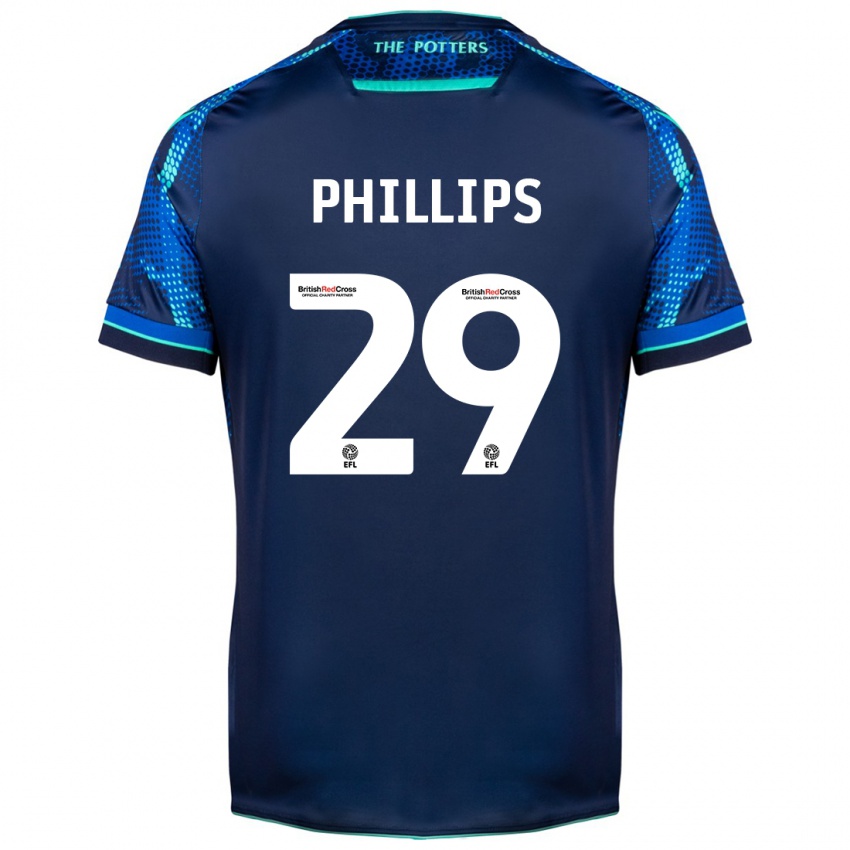 Lapset D'margio Wright-Phillips #29 Laivasto Vieraspaita 2023/24 Lyhythihainen Paita T-Paita