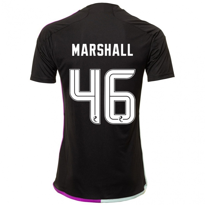 Lapset Findlay Marshall #46 Musta Vieraspaita 2023/24 Lyhythihainen Paita T-Paita