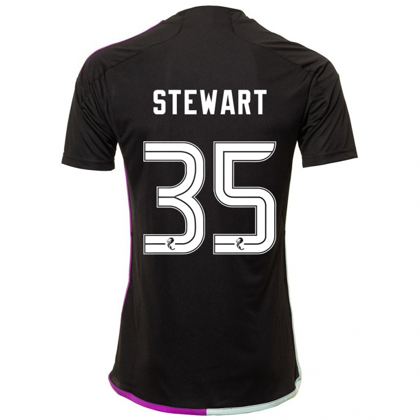 Lapset Alfie Stewart #35 Musta Vieraspaita 2023/24 Lyhythihainen Paita T-Paita