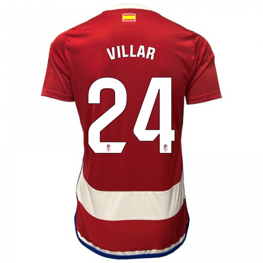 Miesten Gonzalo Villar #24 Punainen Kotipaita 2023/24 Lyhythihainen Paita T-Paita