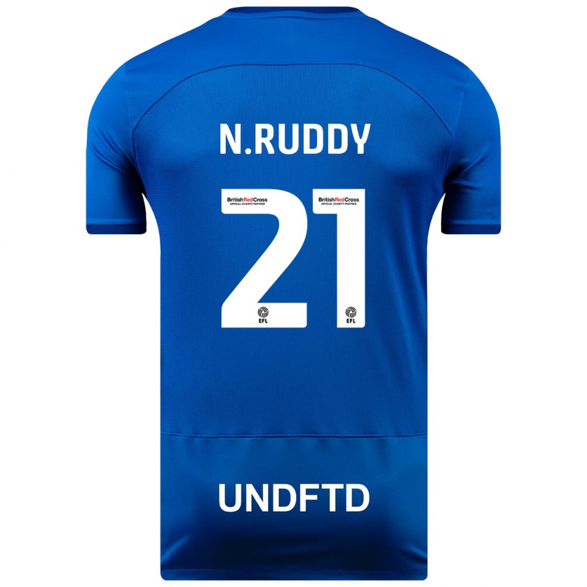 Miesten John Ruddy #21 Sininen Kotipaita 2023/24 Lyhythihainen Paita T-Paita