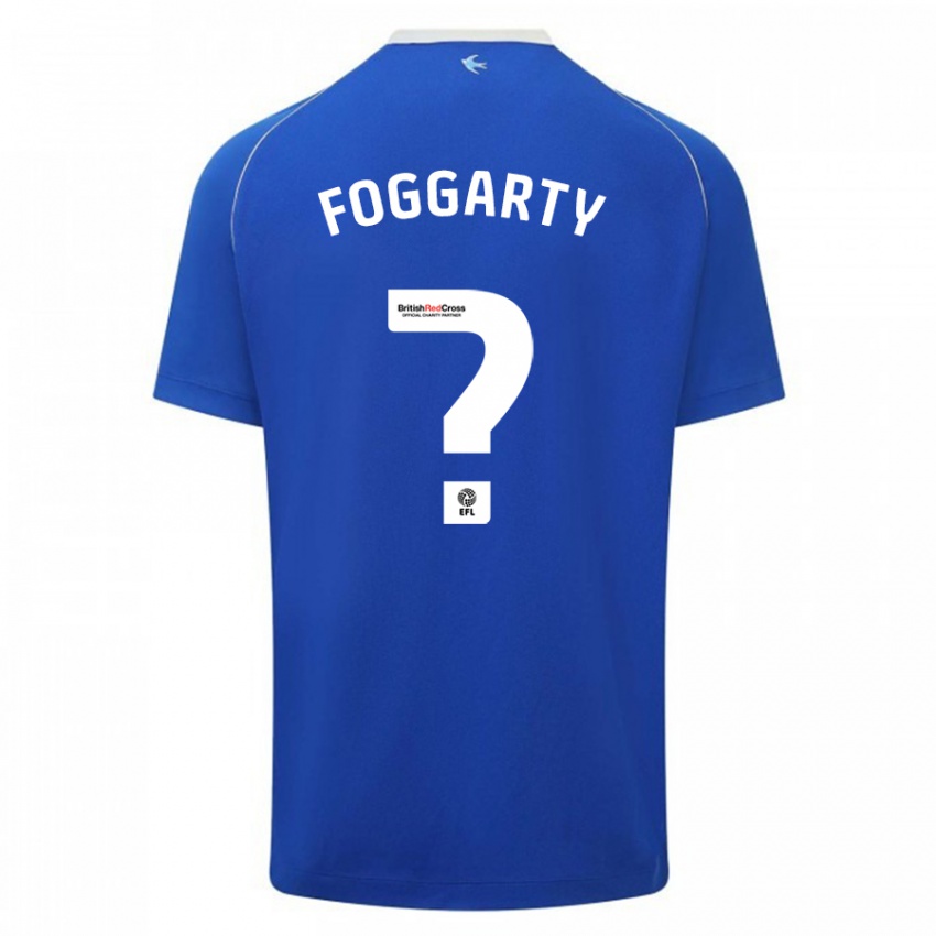 Miesten Corey Foggarty #0 Sininen Kotipaita 2023/24 Lyhythihainen Paita T-Paita